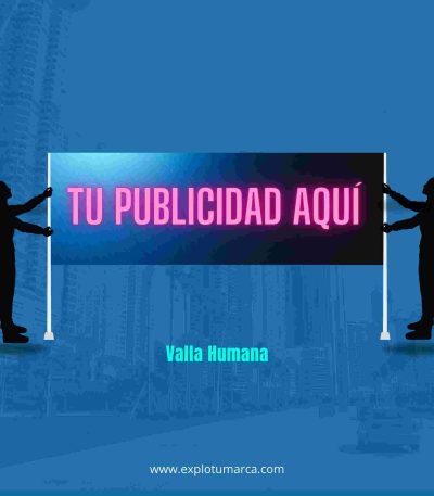 Pancarta de Valla Humana en esquinas